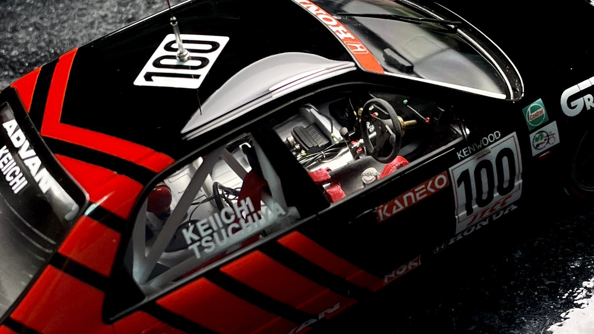 ハセガワ シビックフェリオJTCC改造お助けセット使用、国光アドバン