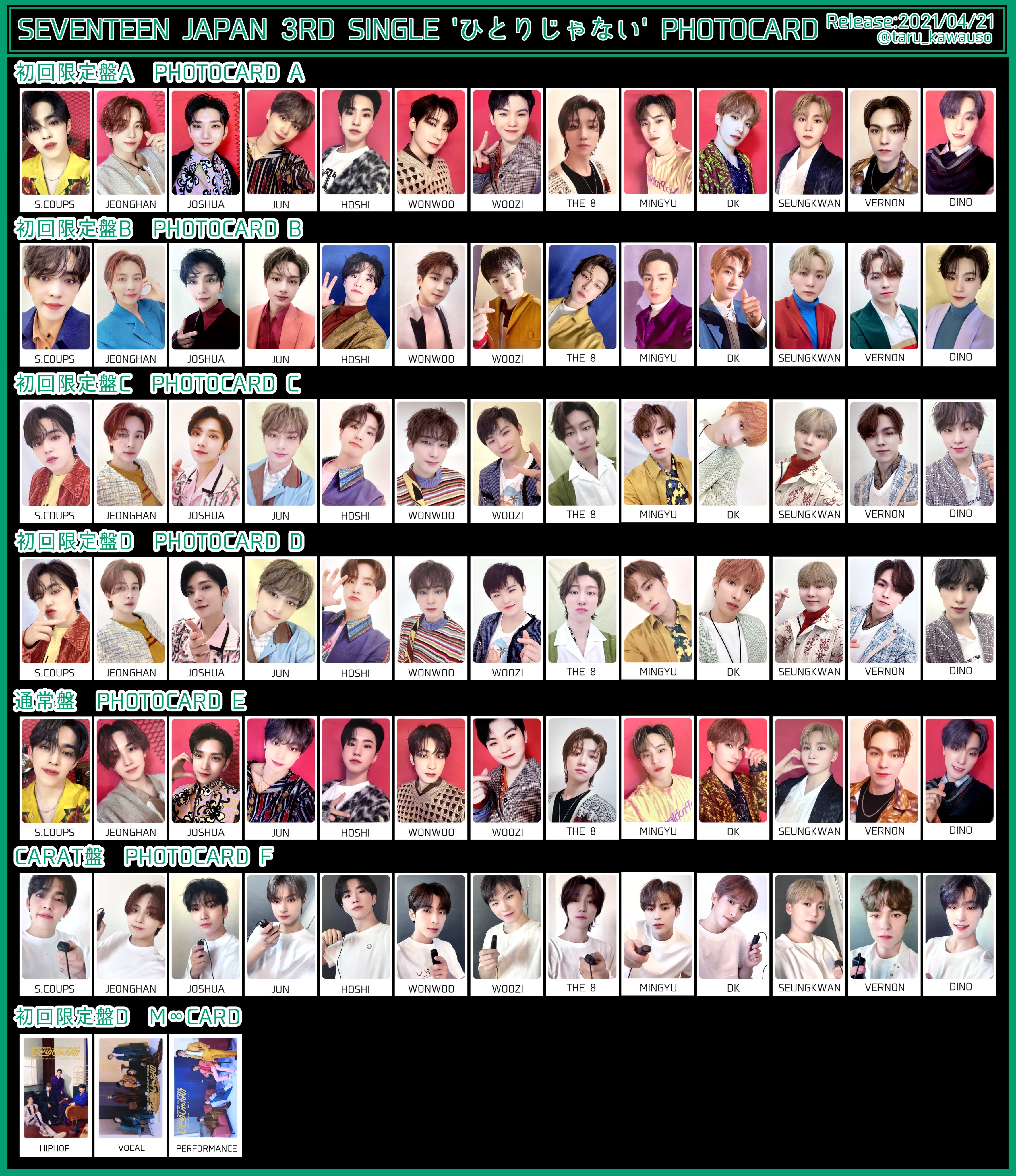 木 ⑤ ドギョム HMV ひとりじゃない トレカ seventeen 公式