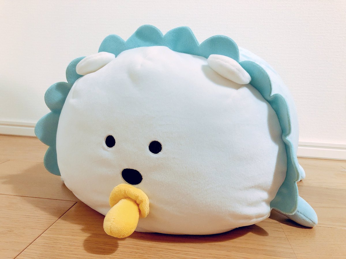 プライズにて「自分ツッコミくま もちもち俵型クッション」の赤ちゃん