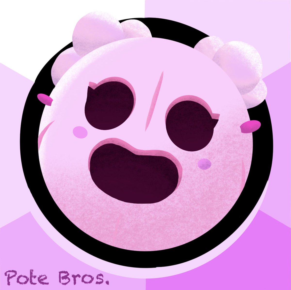 桜スパイク！！ ブロスタアイコン風に描きました😚