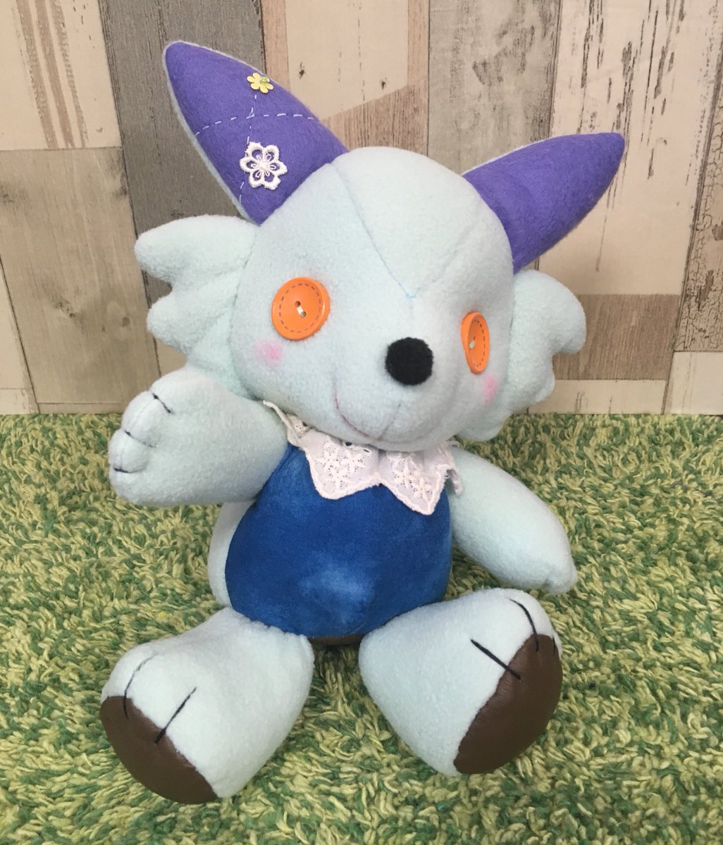 駆け足で仕上げました(´ω`) 新しい型紙(頭部のみ)で制作したオオカミ