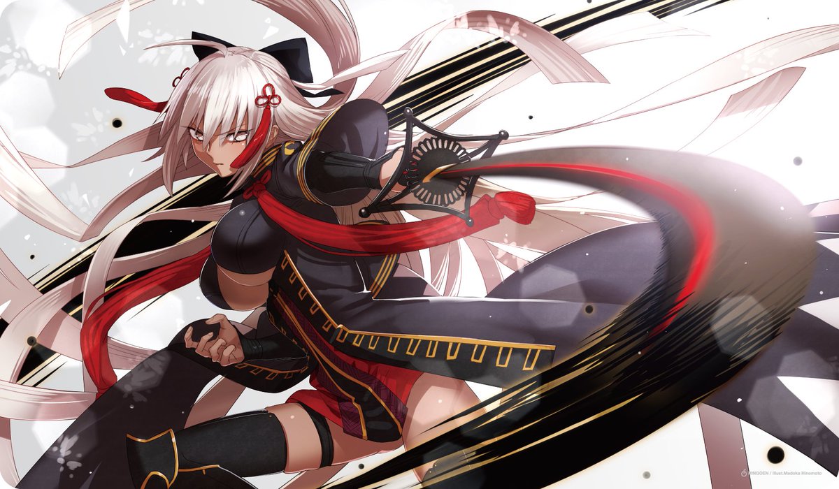 C97頒布情報⑱🍎】 FGO新作プレイマット、沖田総司〔オルタ〕です