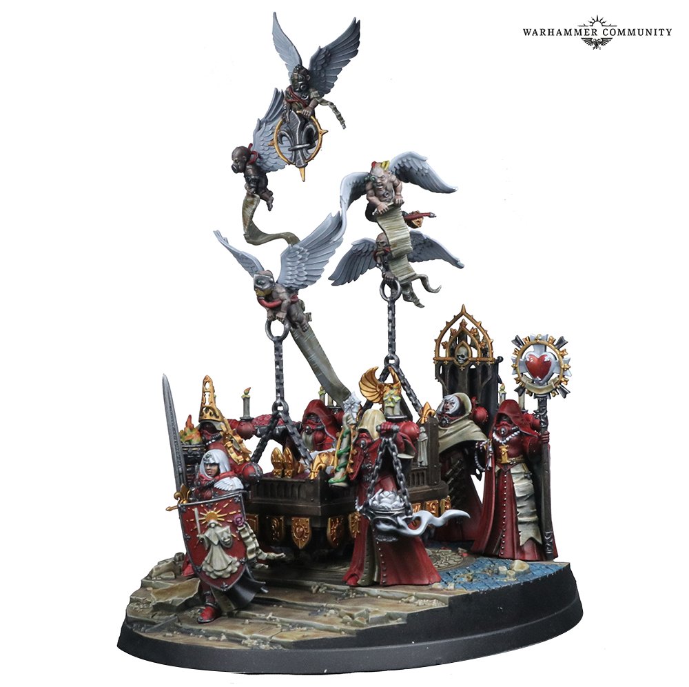 40k新製品】アデプタ・ソロリタスの荘厳な新ミニチュア「聖カトリーヌ