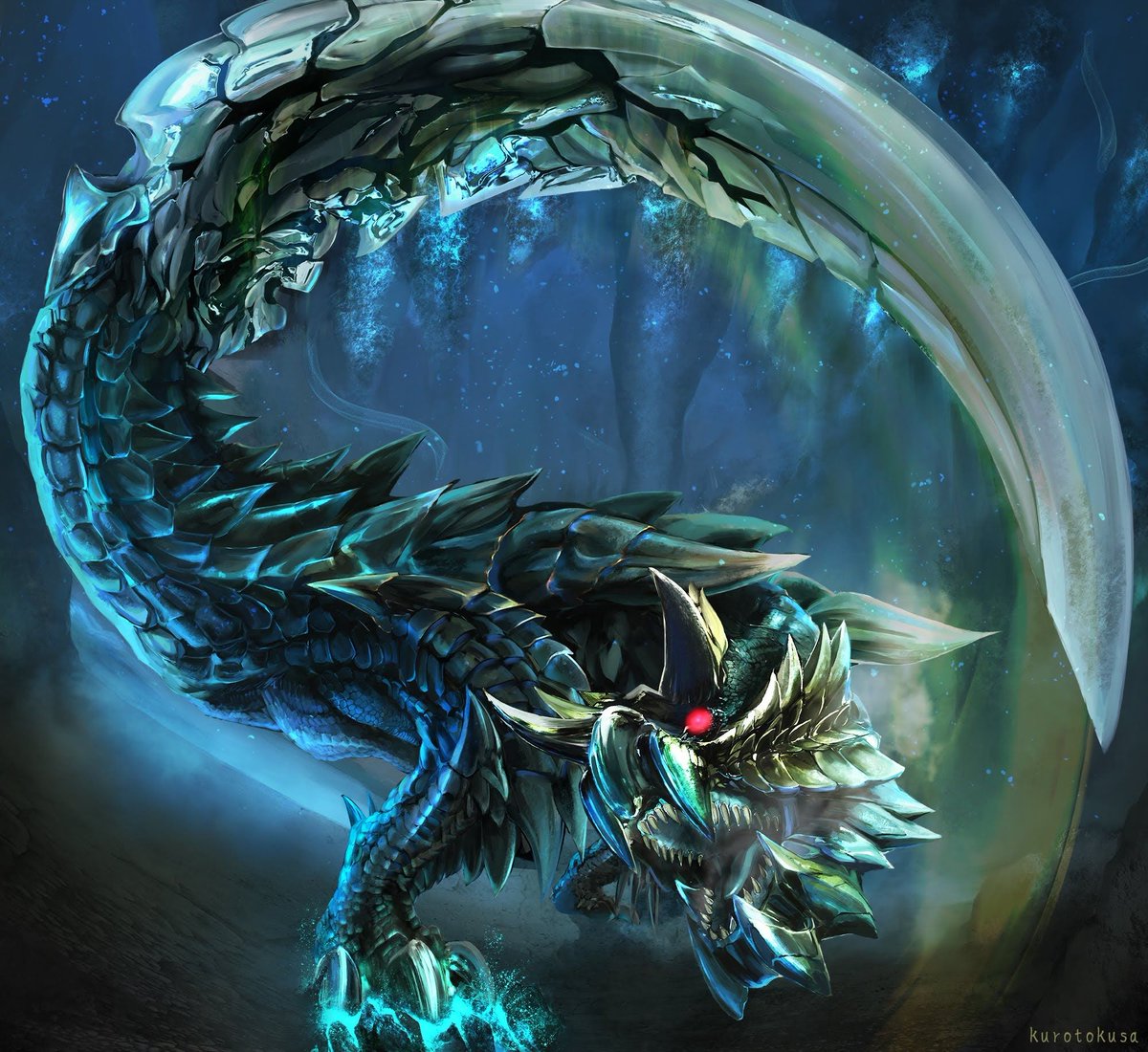 ディノバルド亜種描きました #MHWIB #モンスターハンターワールド