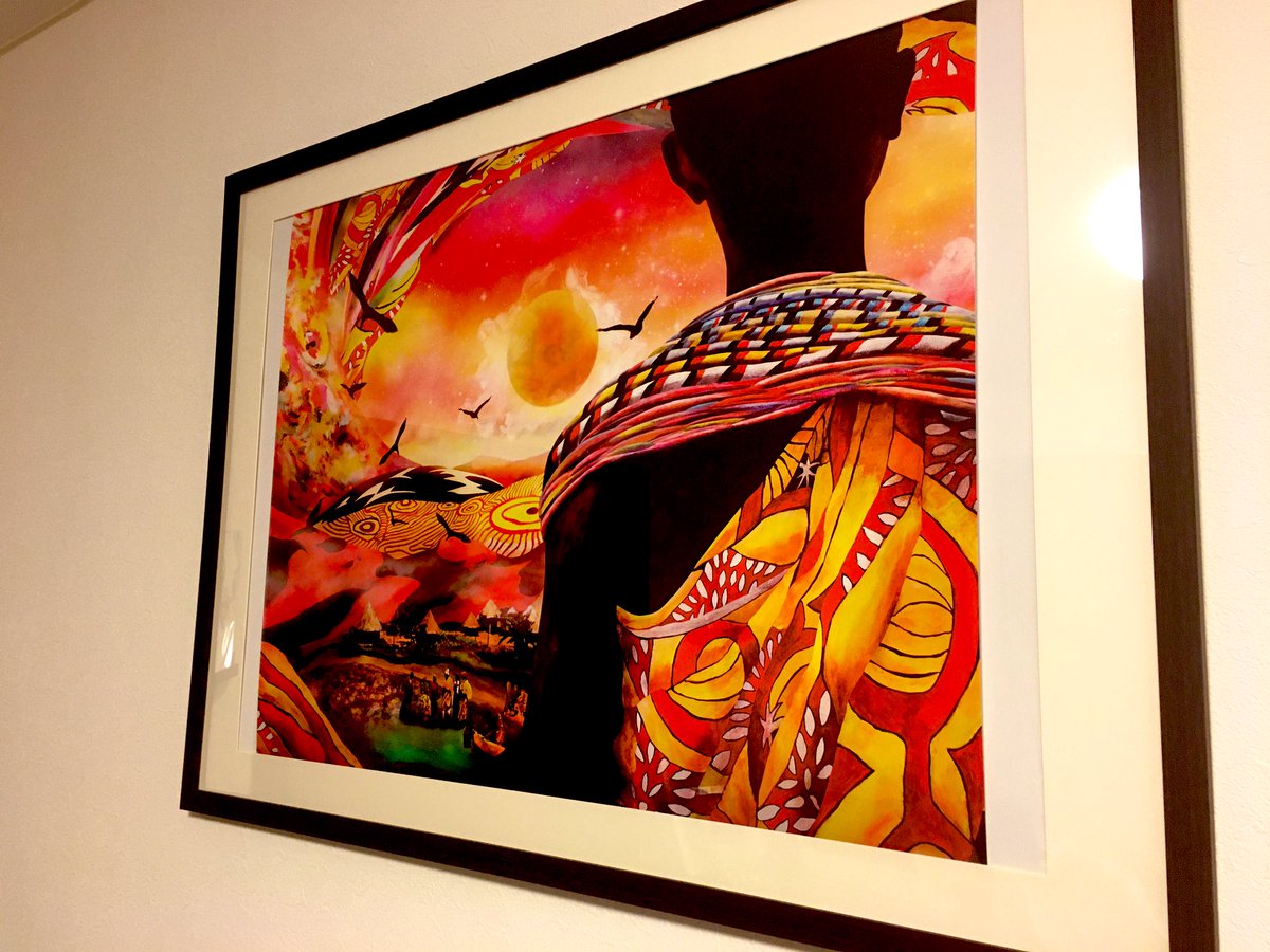 ヤバいポスター届いたので、早速飾りました。 Uyama Hirotoの「Freedom