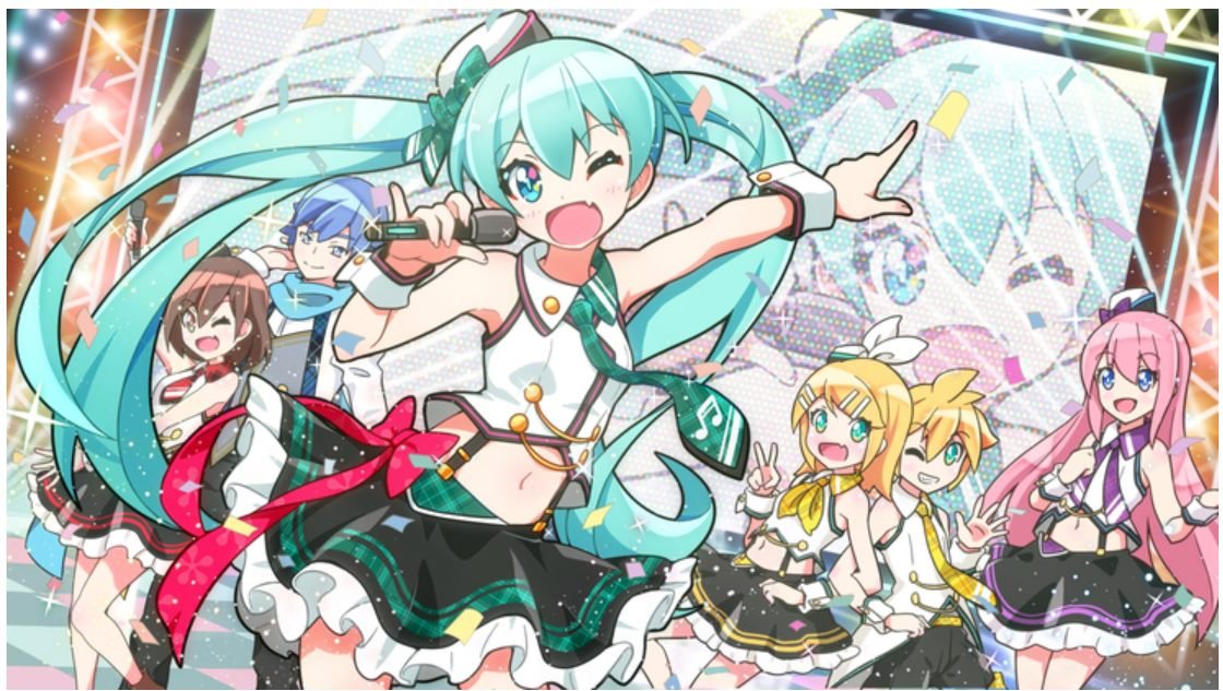初音ミク「先日のLIVE DAMカラオケ背景映像用イラスト募集結果発表した
