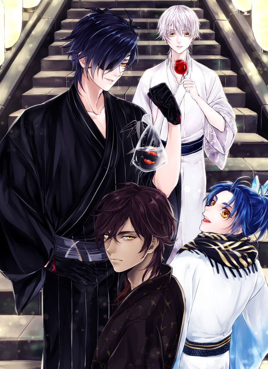 伊達組軽装 #刀剣乱舞 #とうらぶ #燭台切光忠 #大倶利伽羅 #鶴丸国永