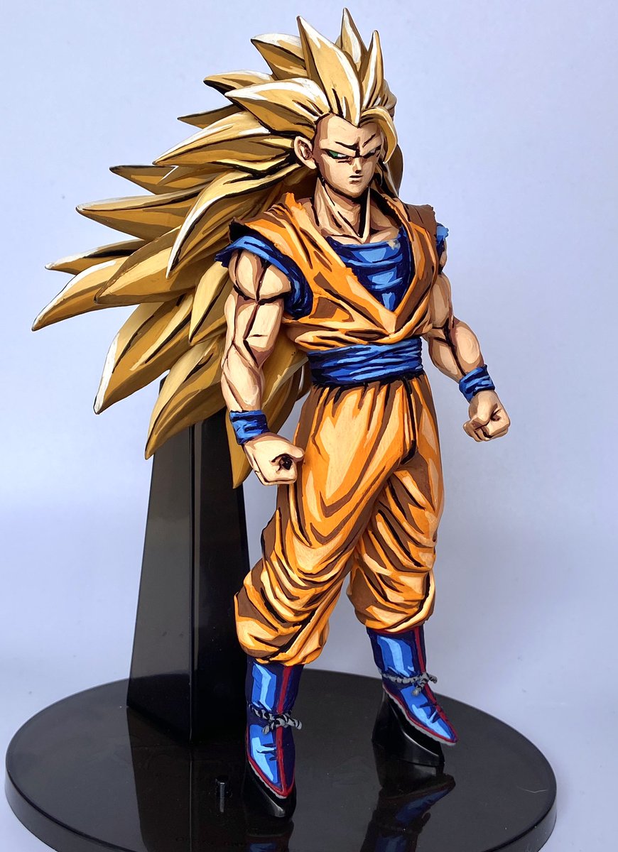 スーパーサイヤ人3悟空できました☆ 髪の毛長すぎだよ悟空、、、(違う