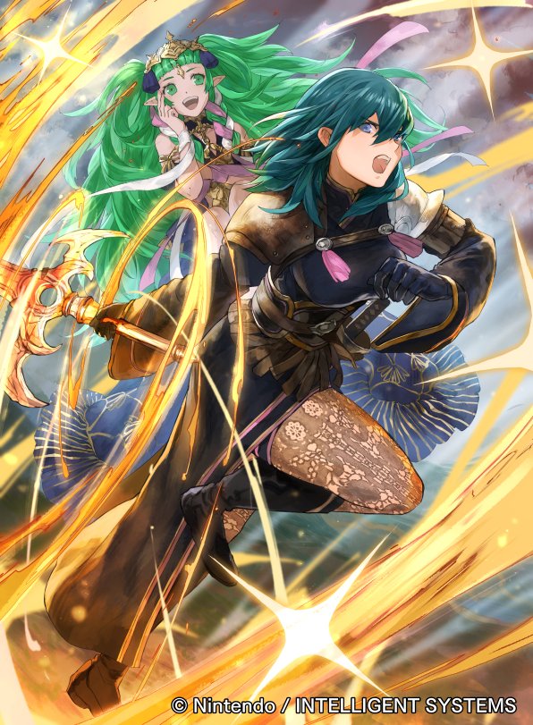 These are also my works of Byleth and Sue for Fire Emblem Cipher