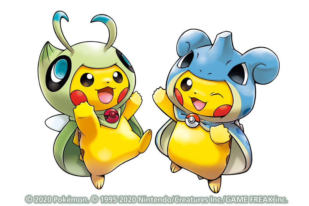 ポケモンセンターシンガポールのポンチョピカチュウ達