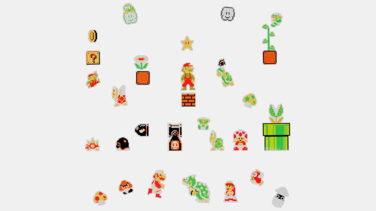 Nintendo TOKYOグッズ】「フレークシール」は、タイトルごとに全30種