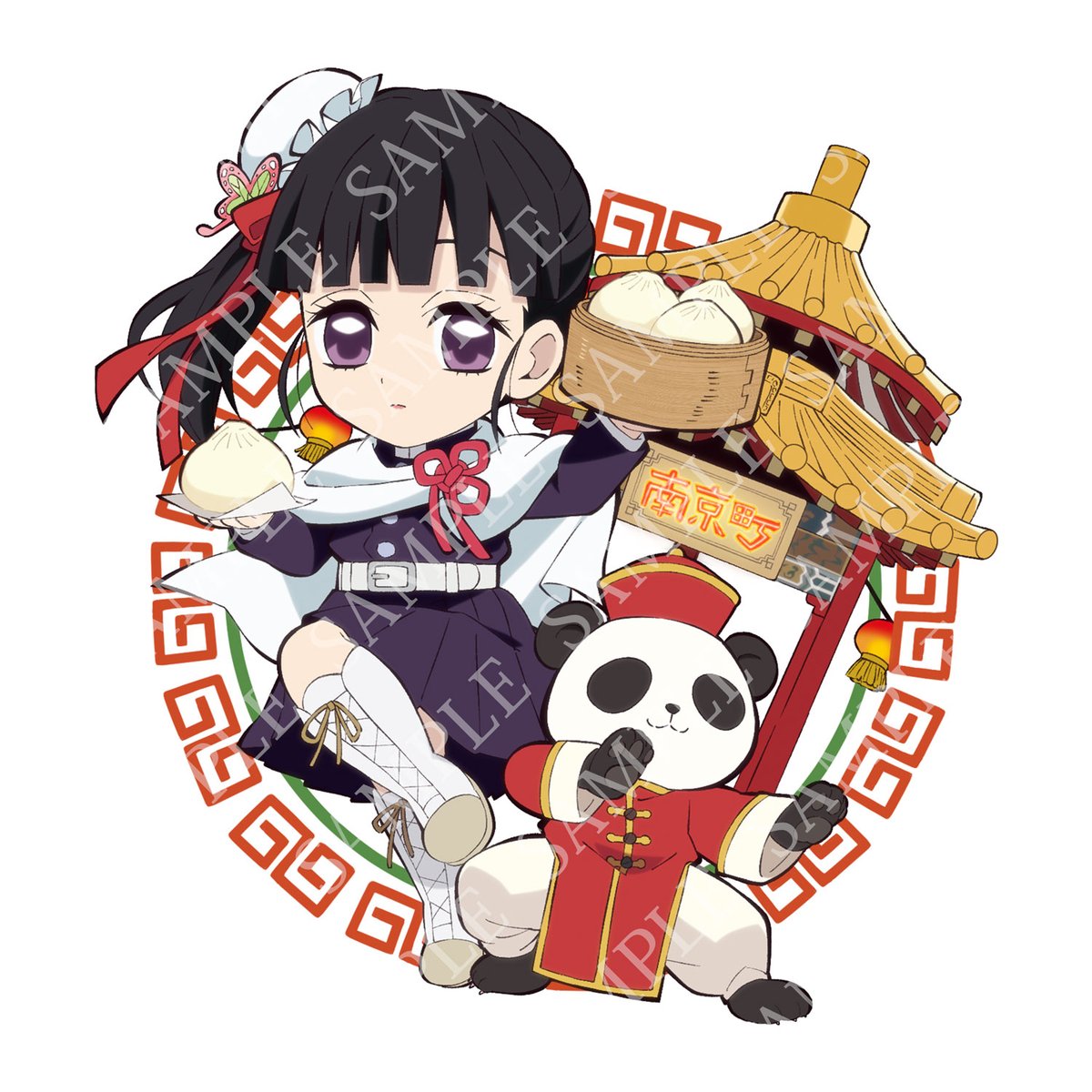 栗花落カナヲ　北海道　缶バッジ　ご当地イラスト　全集中展　☆ 鬼滅の刃 北海道限定グッズも！アニメ「鬼滅の刃」全集中展 が開催／札幌市