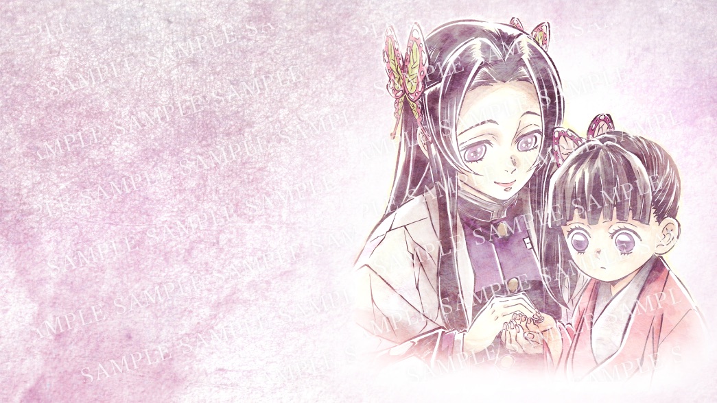 鬼滅の刃 カナヲ カナエ アクリルスタンド 柱合会議 蝶屋敷 アクリルメモ 2点 柱合会議・蝶屋敷編」キービジュアルイラストグッズ 特設サイト