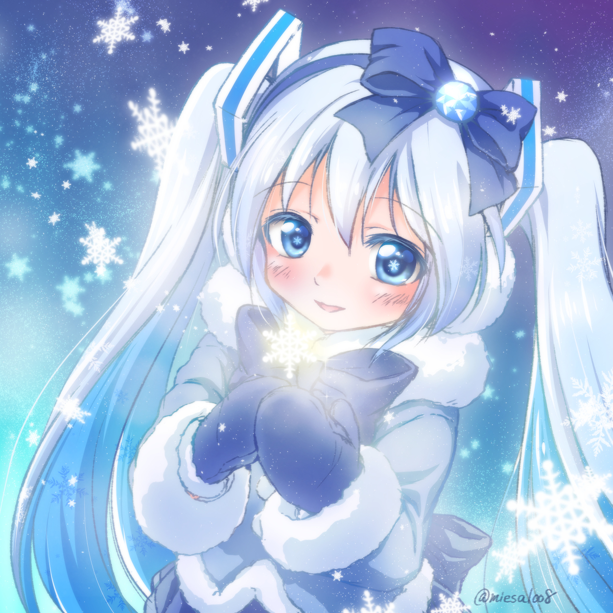 2012 初音ミク MIKU 雪ミク2012  サイン