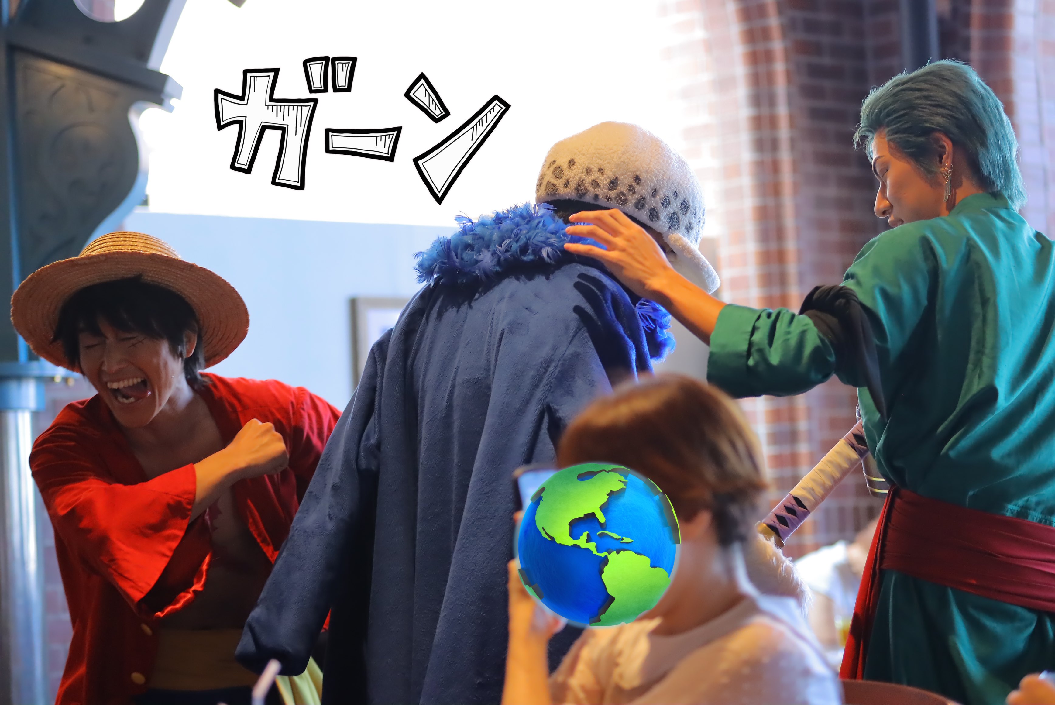 ONE PIECE USJ ユニバ鞄ローゾロサンジサンレスルフィ