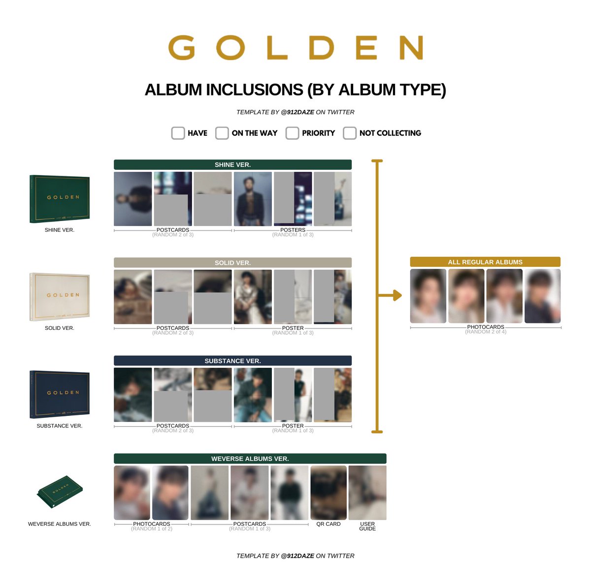 BTS JUNGKOOK JK PC PHOTOCARD WISHLIST TEMPLATES✨ [NEW