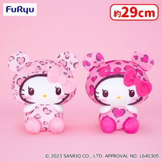 ❤0時投入景品❤ 「パンダハローキティ レディなヒョウ柄BIG