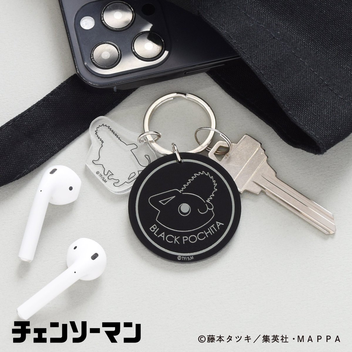 商品情報】 ブラックポチタのアクリルキーホルダー！ 黒アクリルへの