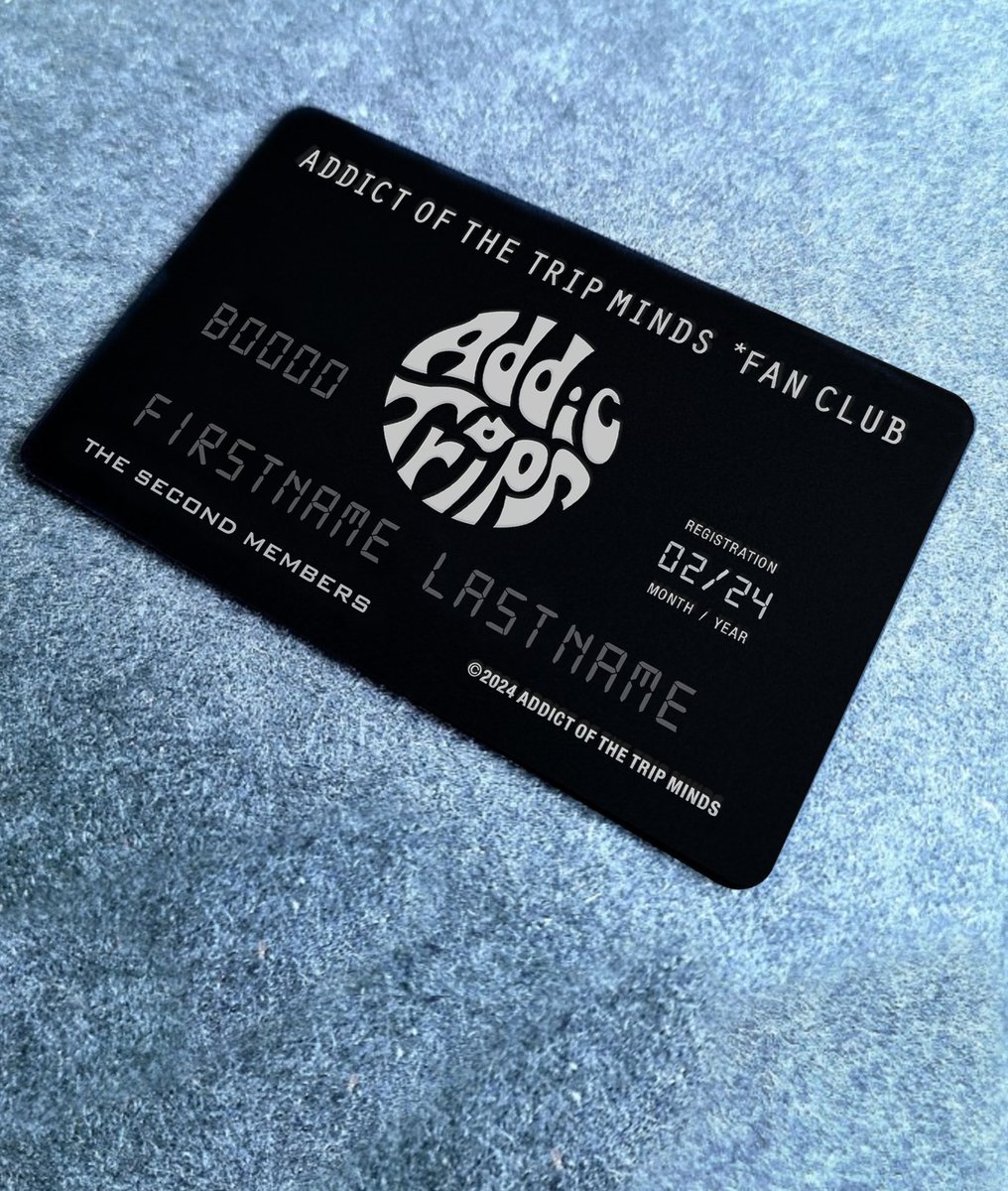 公認ファンクラブ「AddictTripS」2ND MEMBERにも、天のお告げでカード