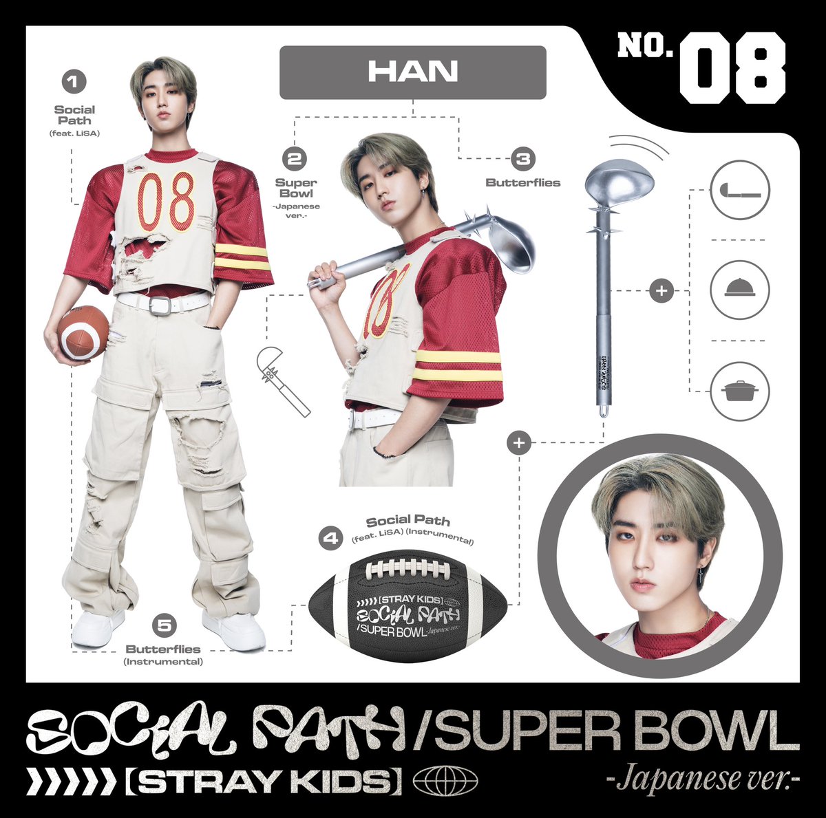 Stray Kids JAPAN 1st EP 『Social Path (feat. LiSA) / Super Bowl