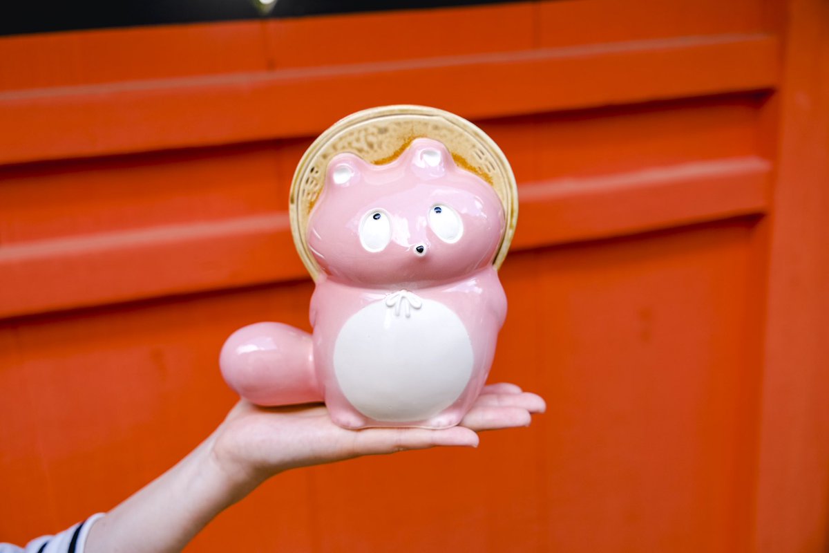 子だぬきニュース】 たぬきの置物「ぼんやり子だぬき」に“手乗りサイズ