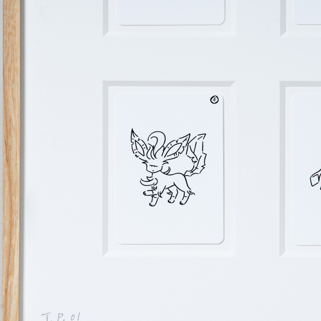 長場雄 シルクスクリーンプリント】 ・お座りポーズとバトルポーズ2