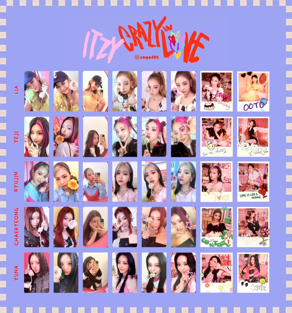itzy イェジ crazy in love loco トレカ 当選 Wts itzy crazy in love mecima special photo card $35 / set (5pc