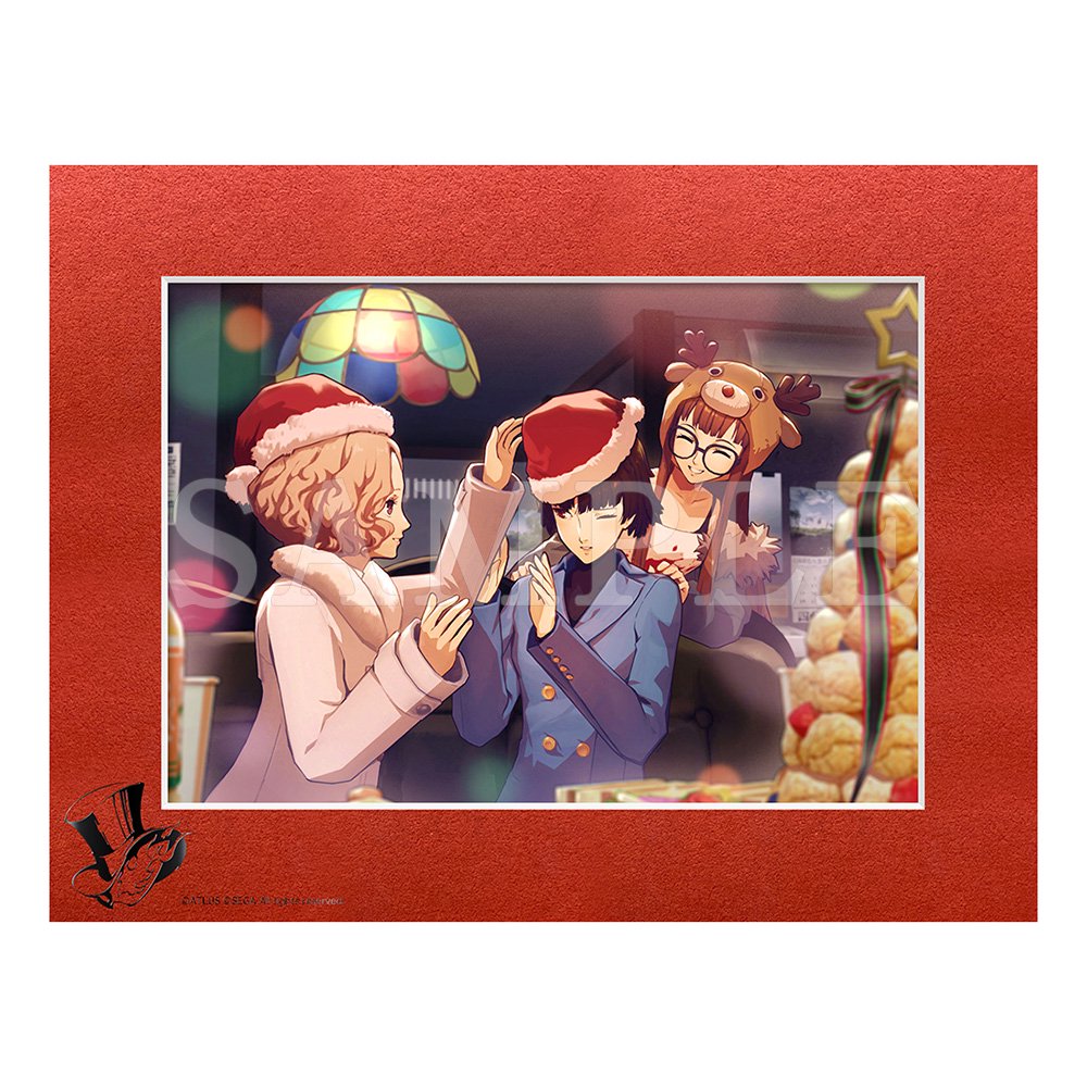 ペルソナ5 限定コースター P3D＆P5D 前夜祭 奥村 春 3枚セット 【公式