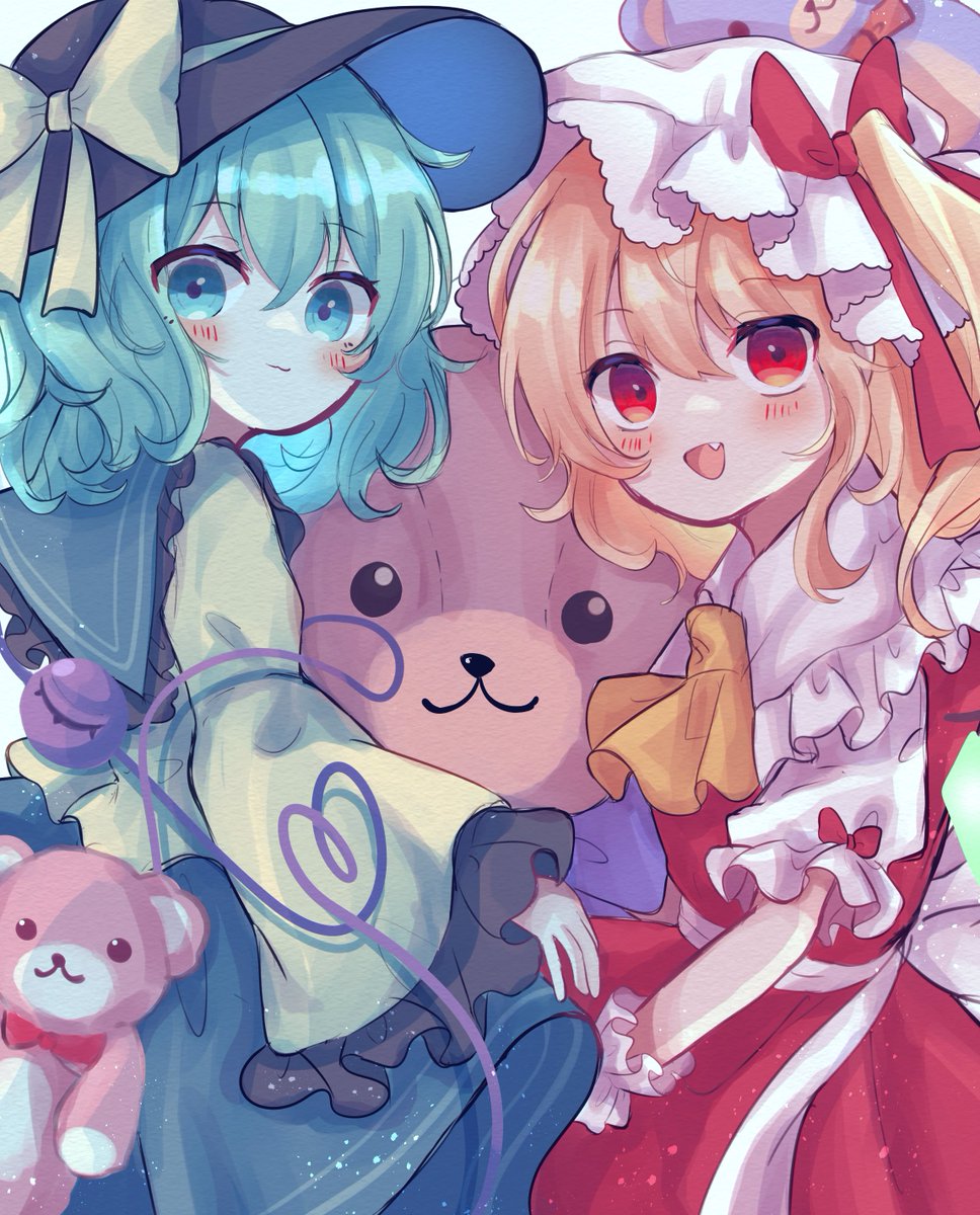 フランドール・スカーレット ,古明地こいし 「こいフラ🧸💚❤️ #東方