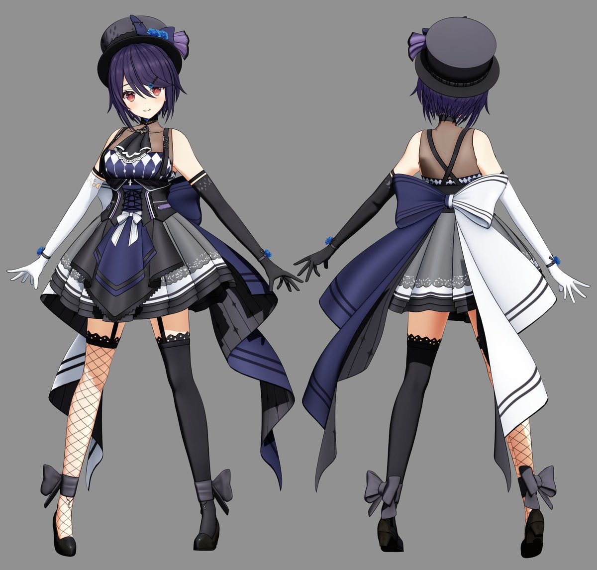 あおぎり高校、音霊 魂子（@tamako_aogiri）ちゃんの新衣装3Dを担当