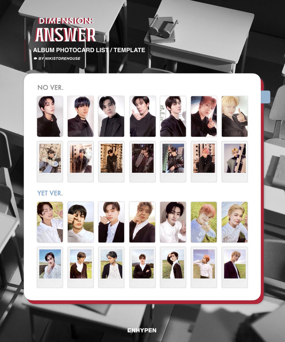 ENHYPEN トレカ一覧 Dimension : Answer
