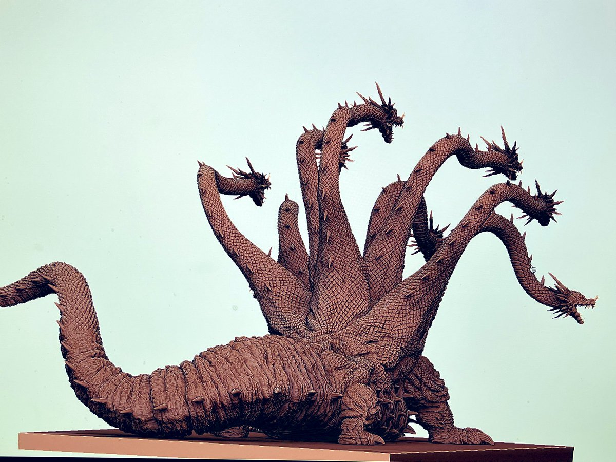 八岐大蛇】ヤマタノオロチ 身体から尻尾にかけてのボリュームを増して