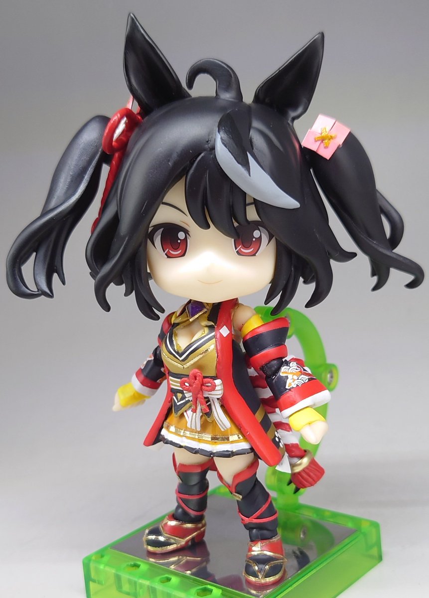 キタサンブラック完成しました！ 頭部はねんどろいど、ボディはキュー
