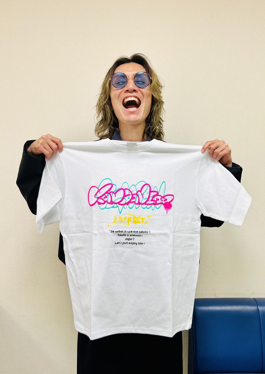 T-shirt & Towelも #安田章大 が言葉や色味、字を実際に書きDesignしま