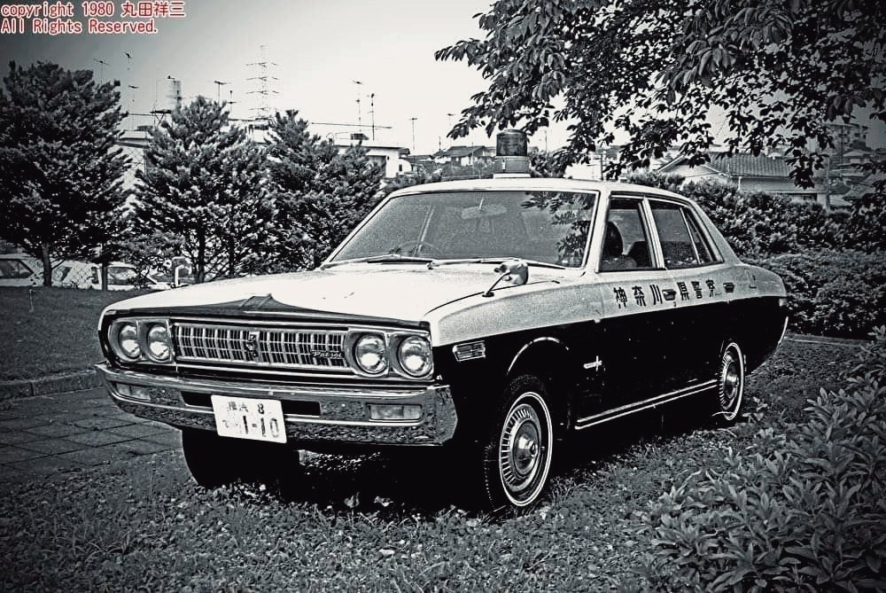 1971年式セドリックパトロール／珍しいパトカーの保存車／1980年撮影