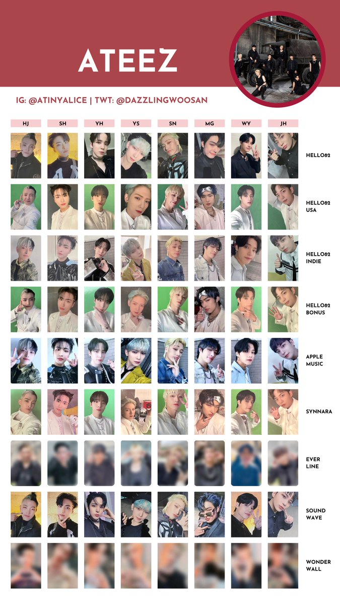 ATEEZ [THE WORLD EP.1 : MOVEMENT] — photocard template / wishlist