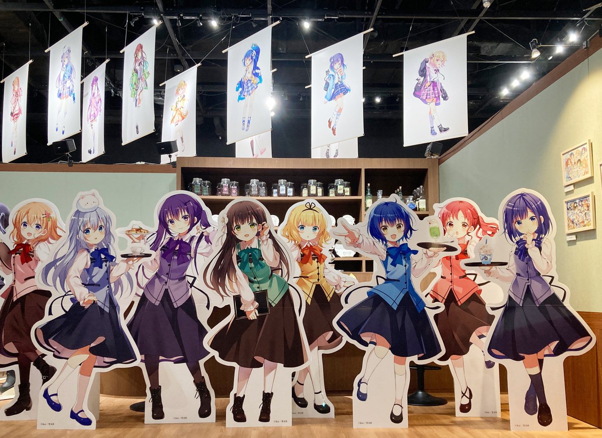 ☕ごちうさ展グッズ情報☕ 🐰等身大パネル ごちうさ展のラビットハウス