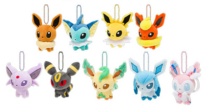 2017年発売のイーブイ進化形 もっちりマスコット ポケモンドールズ が