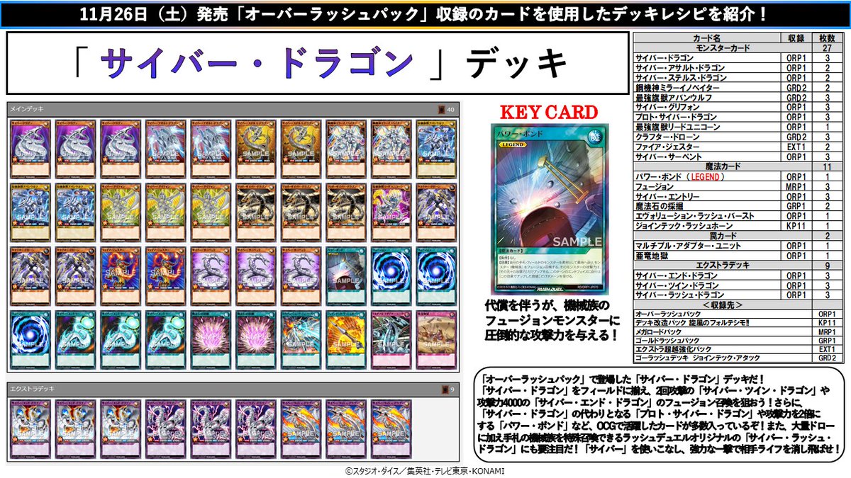 本日11/26（土）発売❗️ ＼✨オーバーラッシュパック✨/／ 収録