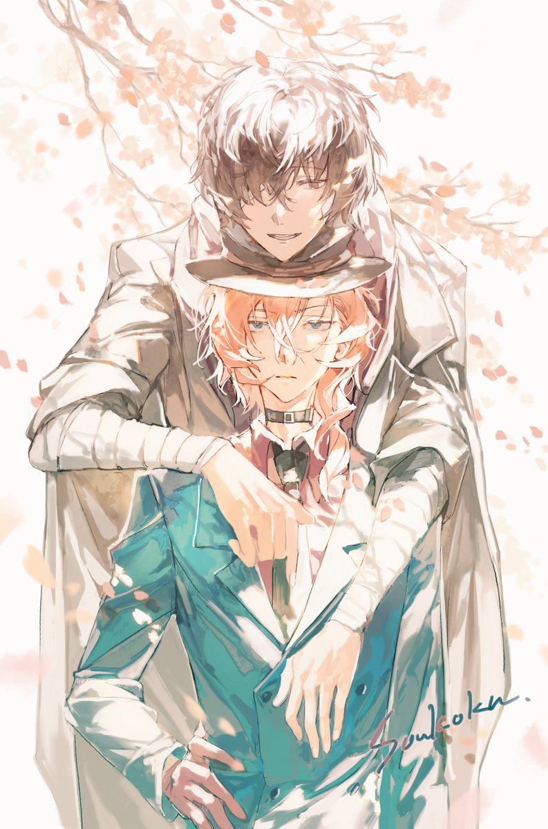 文スト「#文スト #太中 #双黒#BSD #dachu #soukoku Happy V」|suikaの