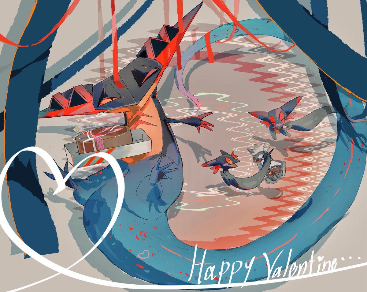 ポケモンイラスト #Pokemonバレンタインのドラパルトです 」|歪のイラスト