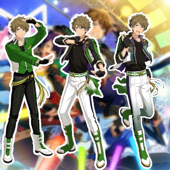 高峯翠 左:あんさんぶるスターズ！ 中:あんさんぶるスターズ！！ 右