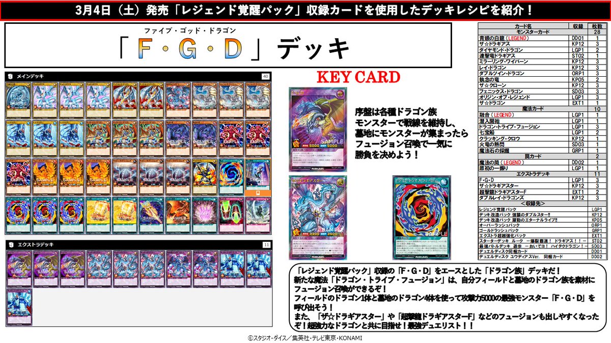 本日3/4（土）発売‼️ ┼─── レジェンド覚醒パック ───┼ 収録