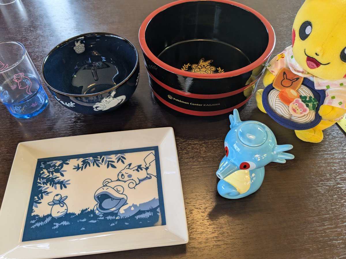 ポケモンセンターカガワ お椀とお皿 2個セット 新品 香川 おまけ付き