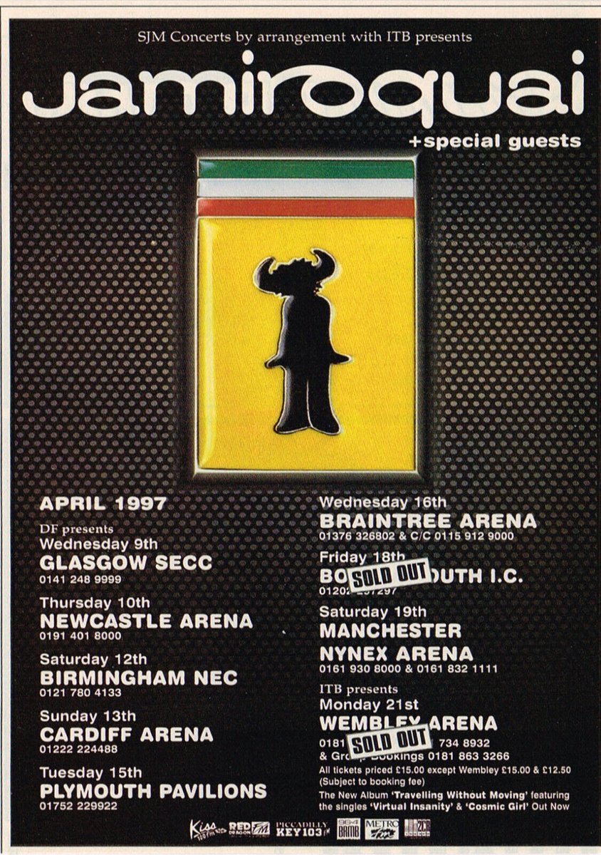 The category is: Jamiroquai Tour Posters 🎟️ Who's seen us before