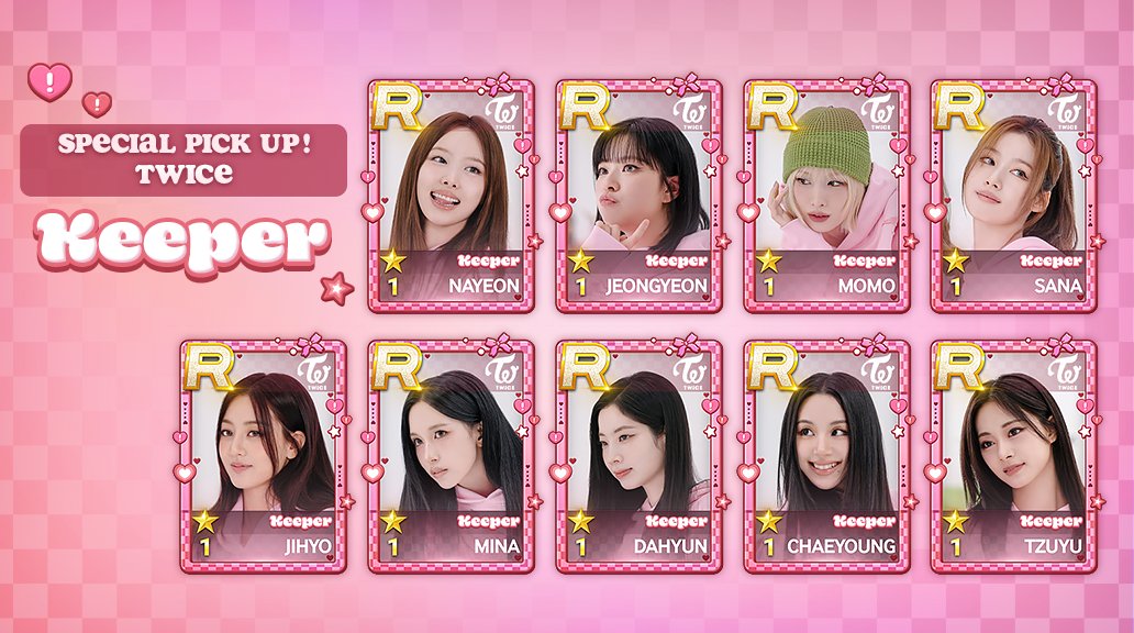 📖SUPERSTAR JYPNATION カード追加🎖️ TWICEの新しいカード『Keeper