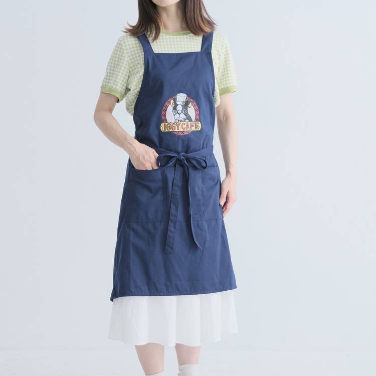 【新品・未使用】ジョジョの奇妙な冒険　ジョジョ　イギー　エプロン　焦茶★ Amazon｜ジョジョの奇妙な冒険 イギー エプロン レディース メンズ
