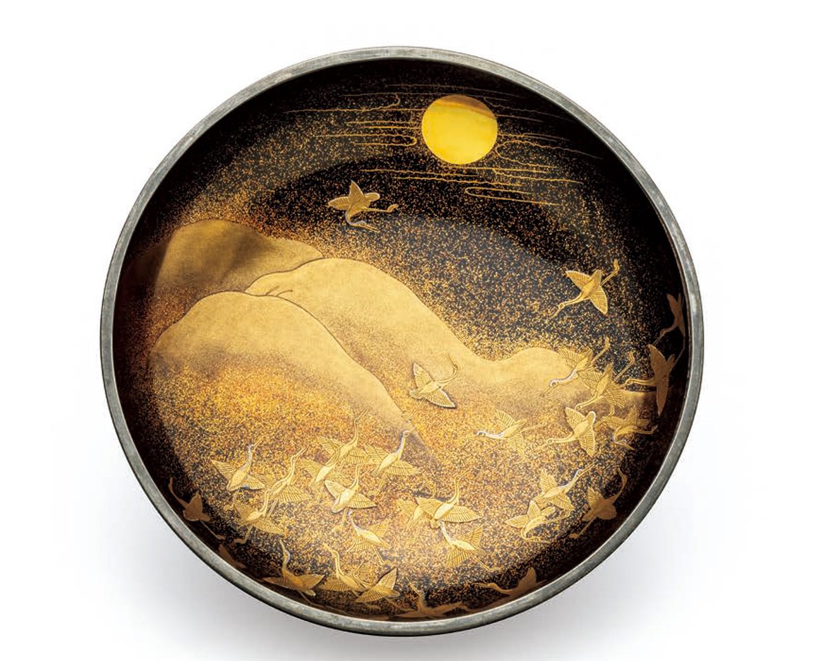 寄木塗鶴蒔絵食籠 春正春継(八左衛門)作 #江戸時代 個人蔵 2025/9/20