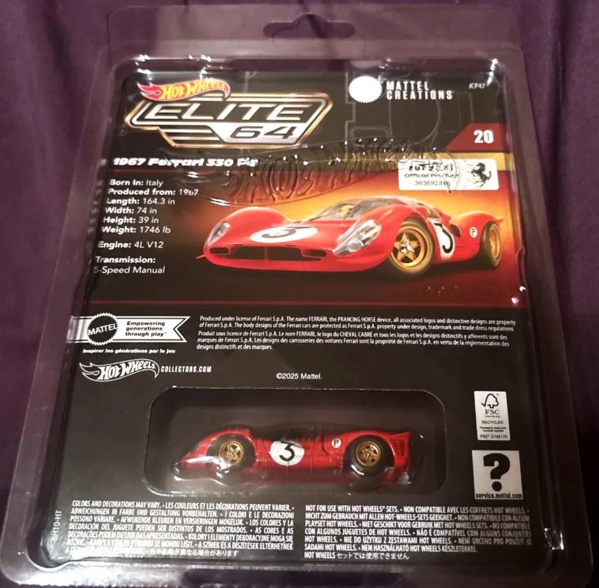 Coming to Elite 64 soon, the 1967 Ferrari 330 P4 has surfaced and