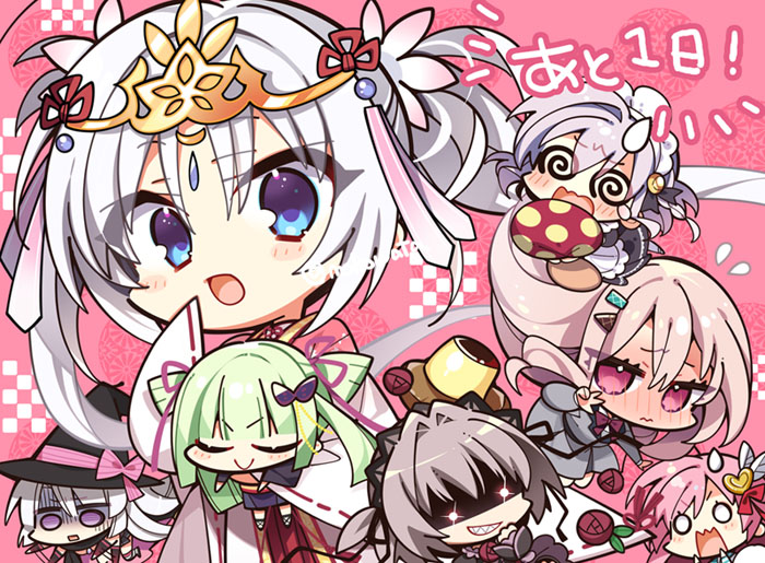 あと1日です～。画集の内容は美少女ゲームの比率が高めで、表紙にない